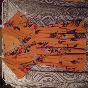 Shein Curve 2XL Halcan Women's Dress Surplice Front Dress